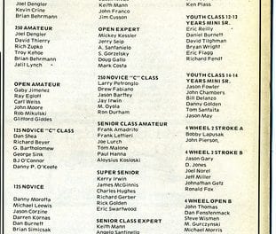 Results Flashback RPMX 10/1/89