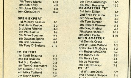 Results Flashback RPMX 5/31/81