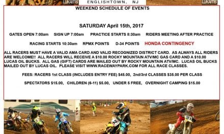 Raceway Park Weekend Schedule