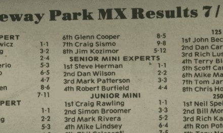 Raceway Park Results 7/7/85