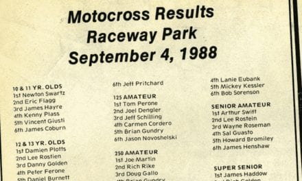 Raceway Park Results from 9/4/88