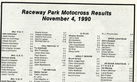 Raceway Park results from 11/4/90