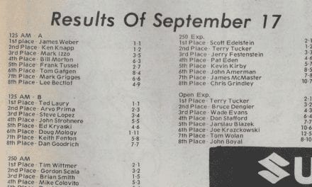 RACEWAY PARK RESULTS FROM 9/17/78