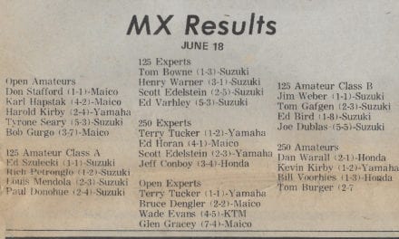 RACEWAY PARK RESULTS FROM 6/18/78