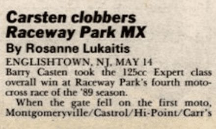 Raceway Park Results from 5/14/89