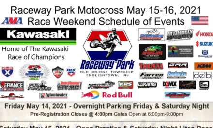 RACEWAY PARK MOTOCROSS – WEEKEND SCHEDULE