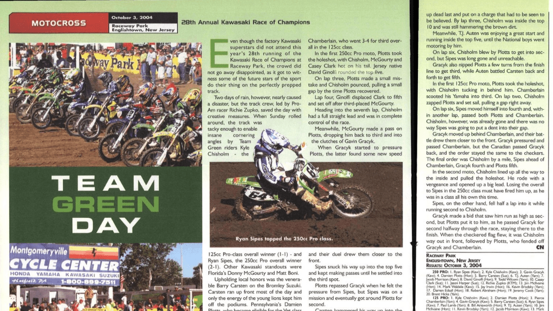 Cycle News Flashback – KROC 2004