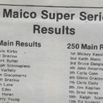 Maico Super Series Results – 1981