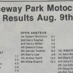 Raceway Park Results – 08/09/81