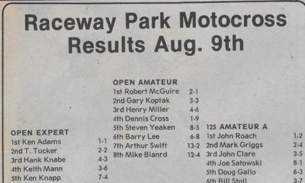 Raceway Park Results – 08/09/81