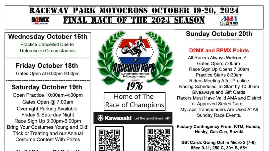 Raceway Park This Weekend