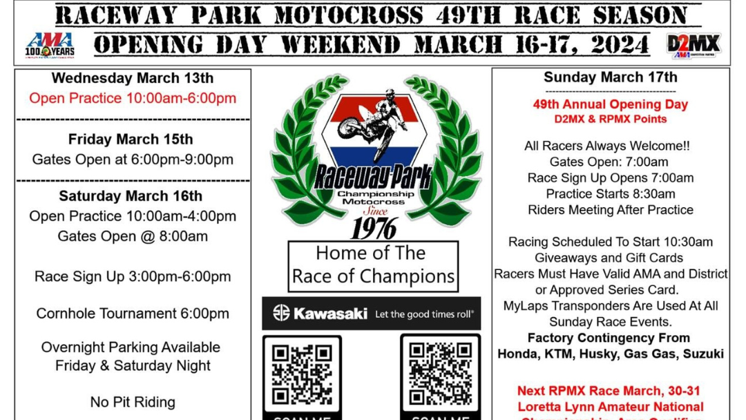 RPMX Season Opener This Weekend