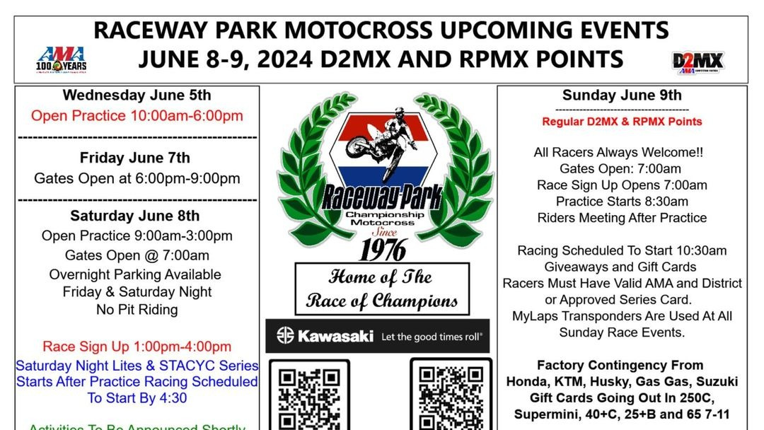 Raceway Park – This weekend!