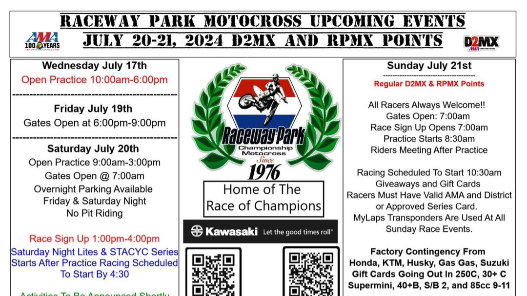 Raceway Park – This Weekend