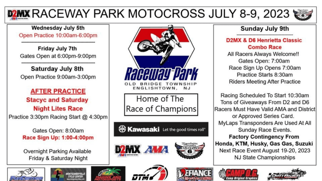 Raceway Park – NEXT Weekend