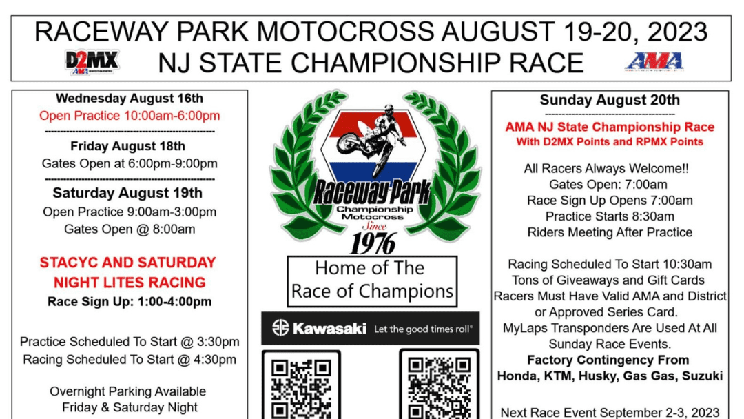 Raceway Park – Next Weekend