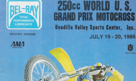 National Coverage – Unadilla USGP Entry List 1987